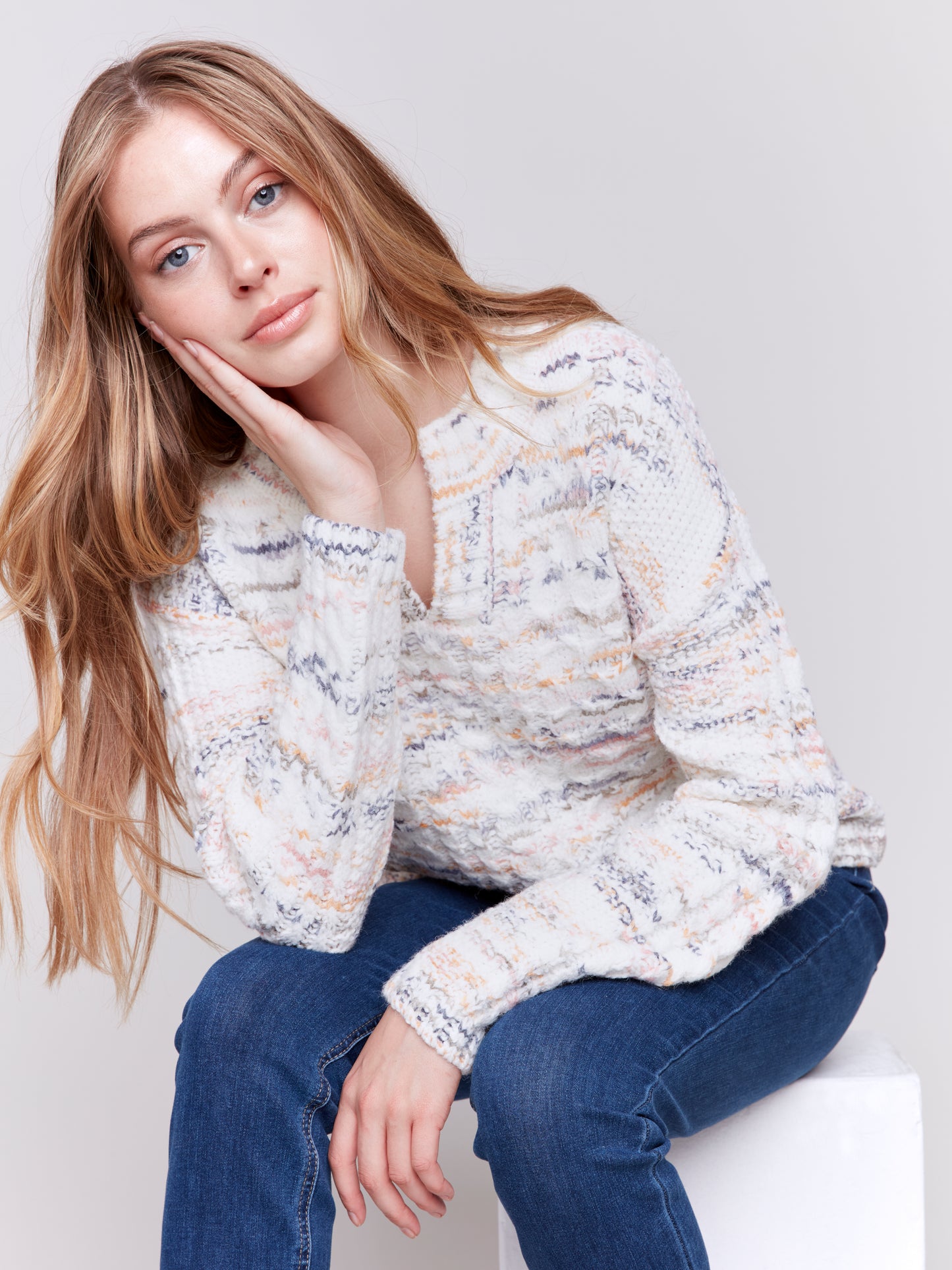 CB Cable Knit Ecru
