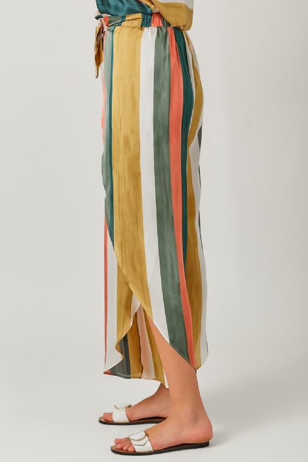 Stripe Wrap Pant