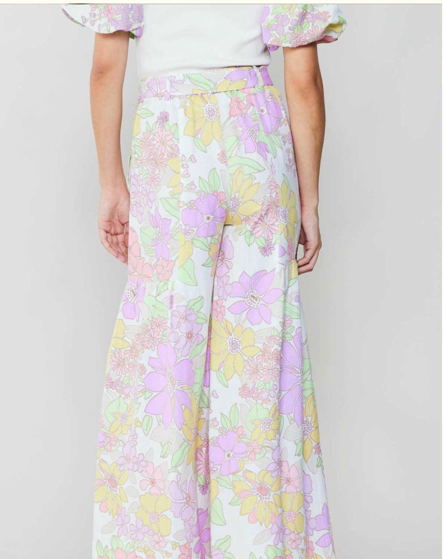 Floral Wide Leg Pant