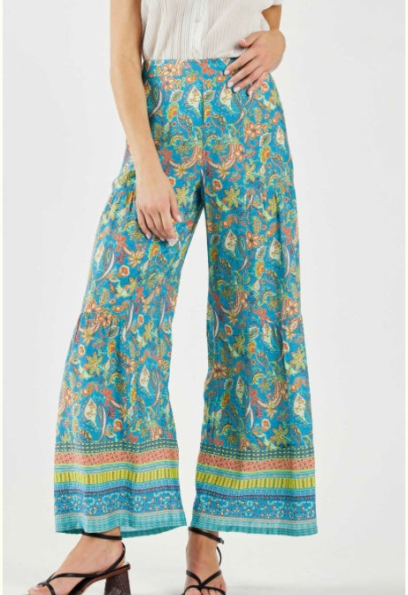 Tiered Wide Leg Pant