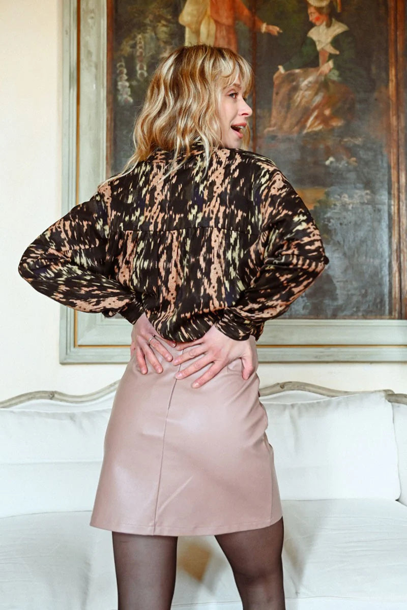Trapeze Mini Skirt