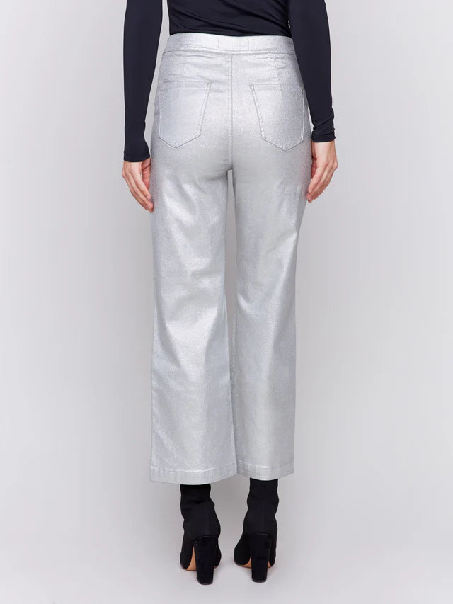 Silver Wax Twill Pant