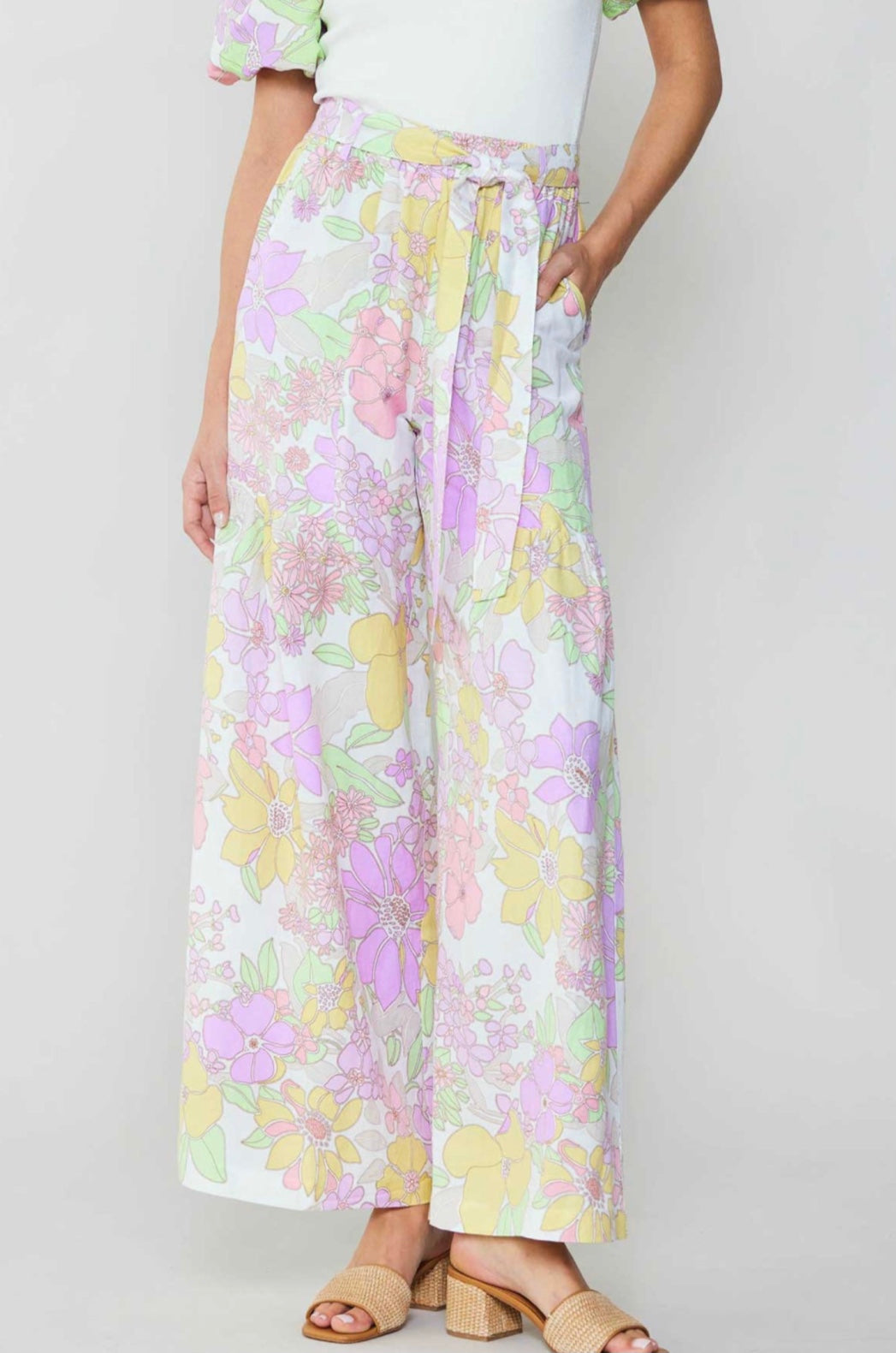 Floral Wide Leg Pant