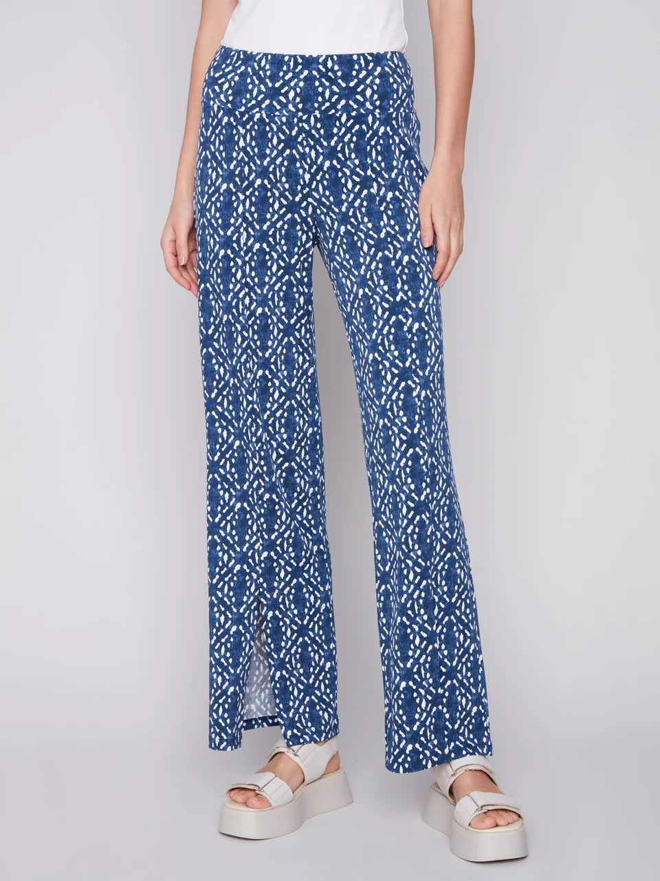 Printed Wide Leg Pant