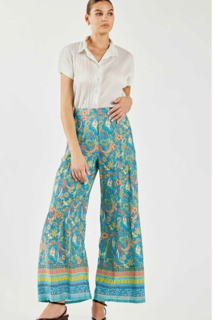 Tiered Wide Leg Pant