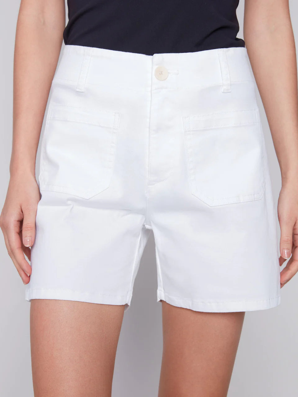White Pocket Shorts