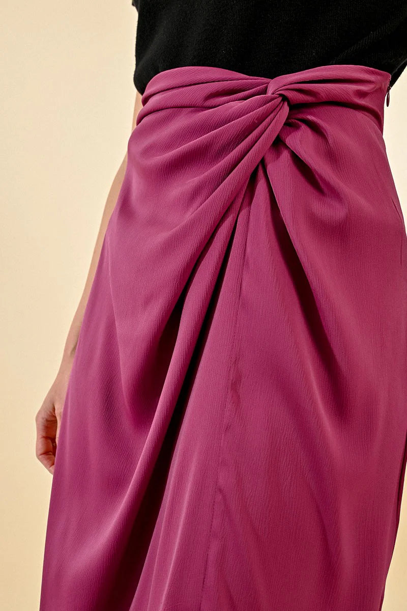 Silky Slit Skirt