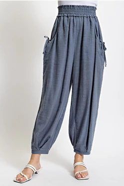 Slate Blue Pull-on Pant