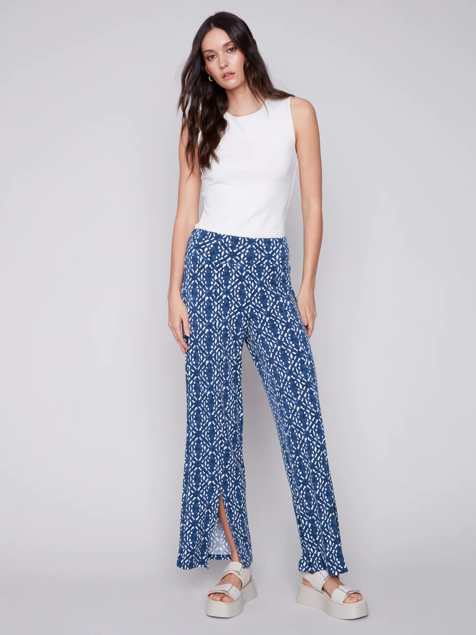 Printed Wide Leg Pant