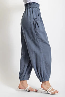 Slate Blue Pull-on Pant
