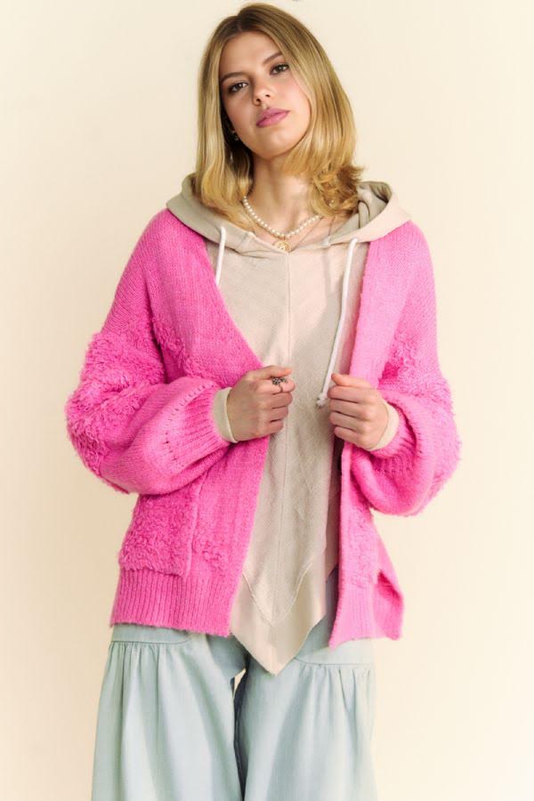 Cozy Pink Cardigan
