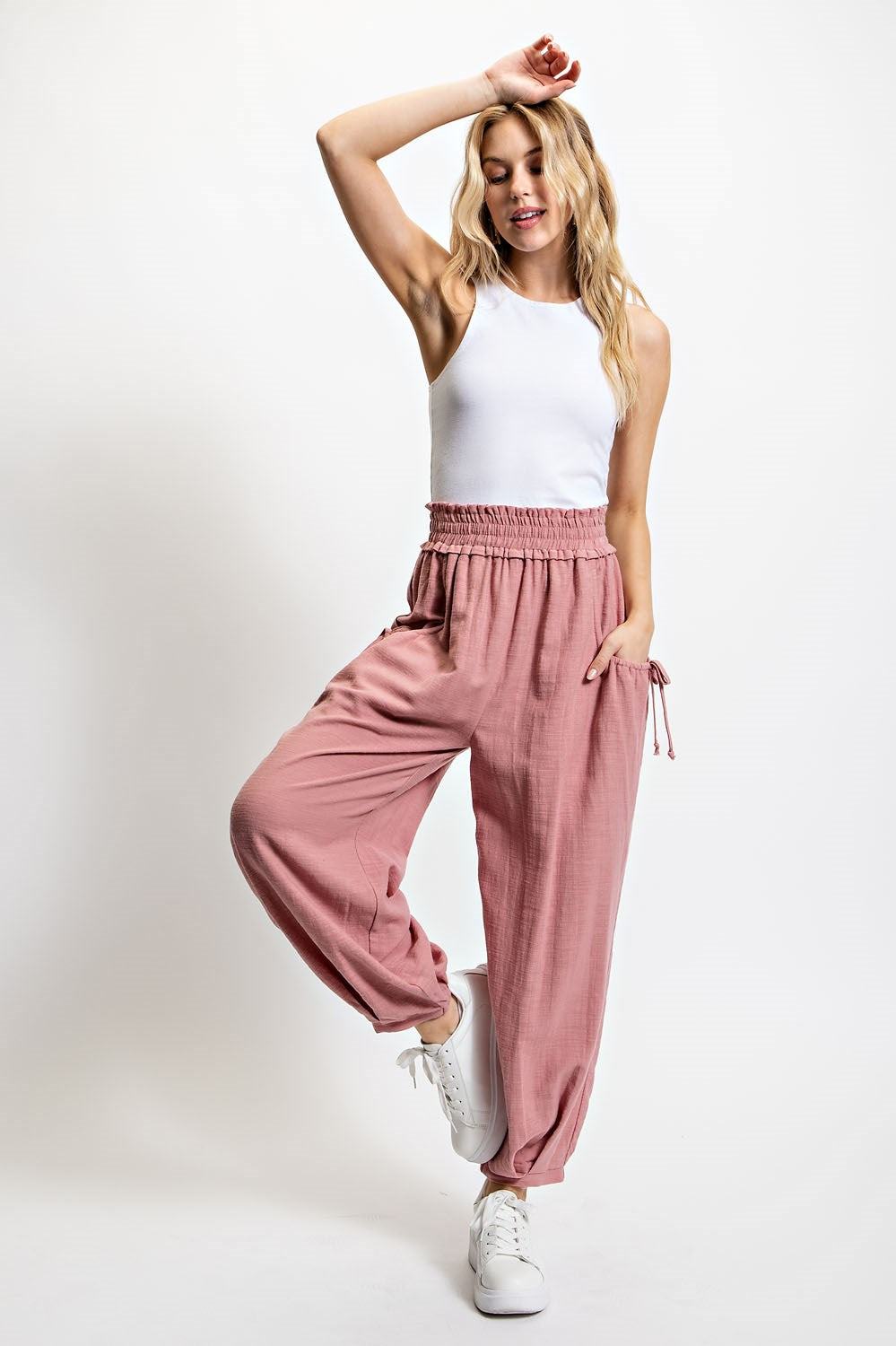 Mauve Pull-on Pant