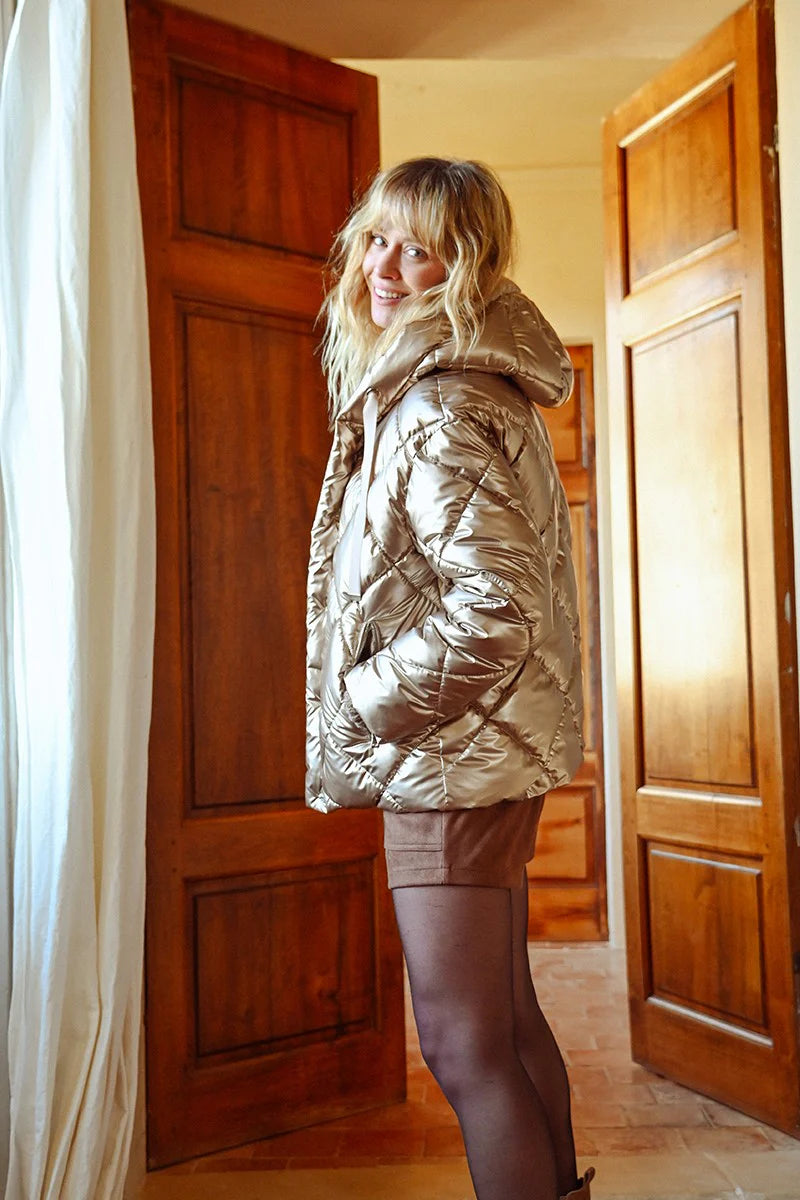 Gold Puffer Jacket