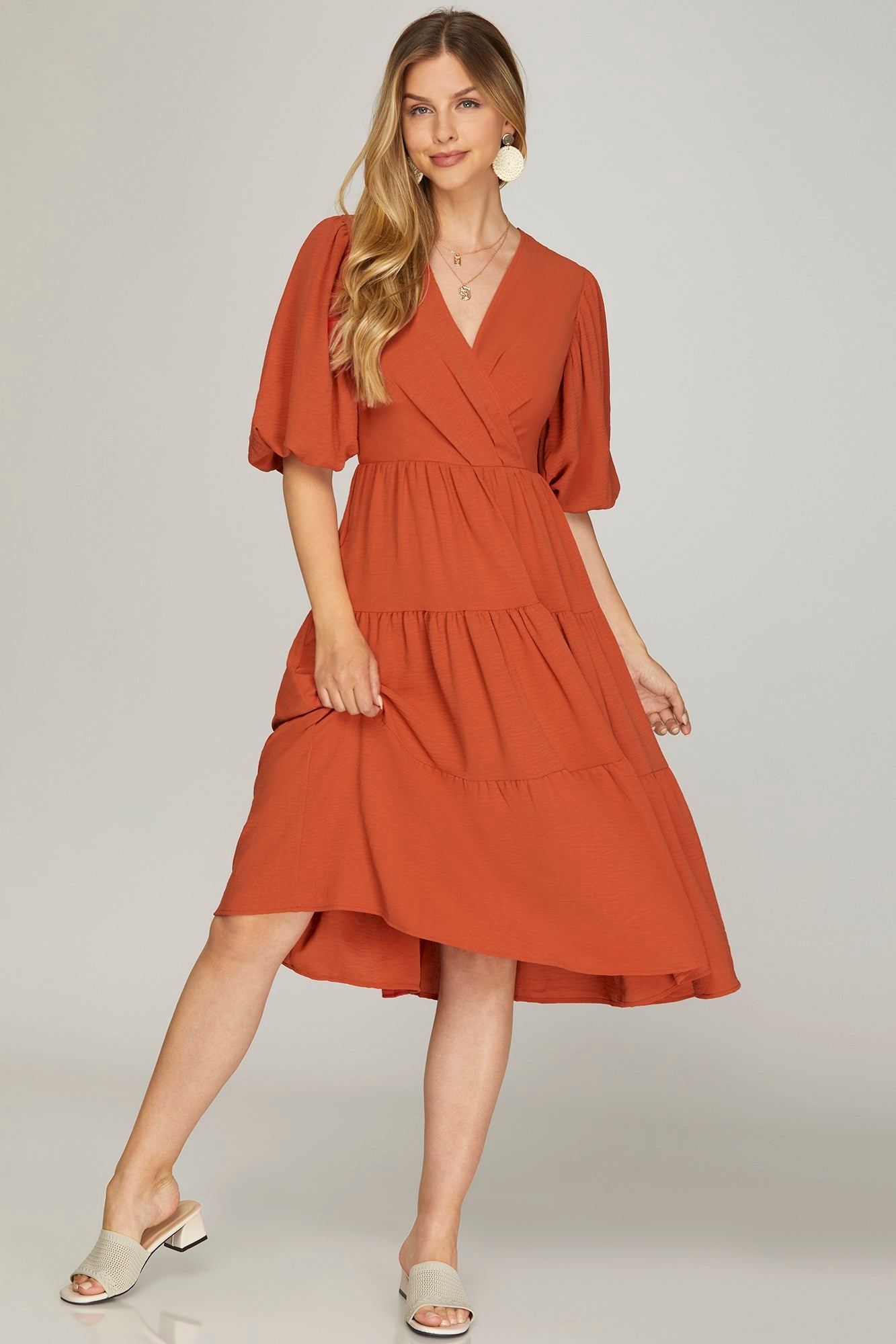 Tiered Wrap Dress – Monica's Chic Boutique