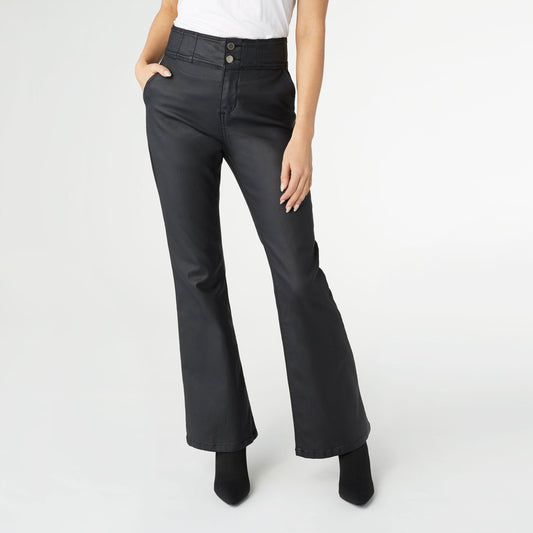 Black Faux Leather Pant