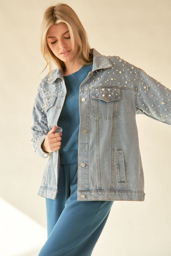 Pearl Rhinestone Jacket