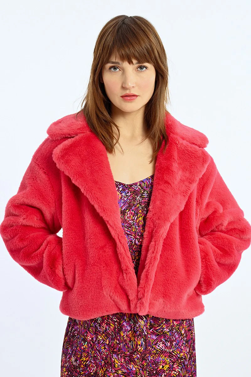 Fushia Faux Fur