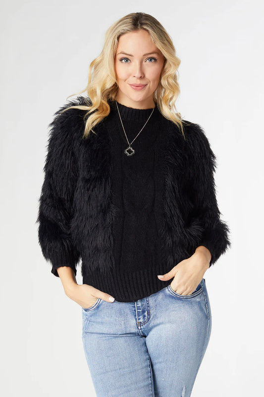 Imani Faux Fur Sweater