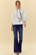 Ribbon Neck Top