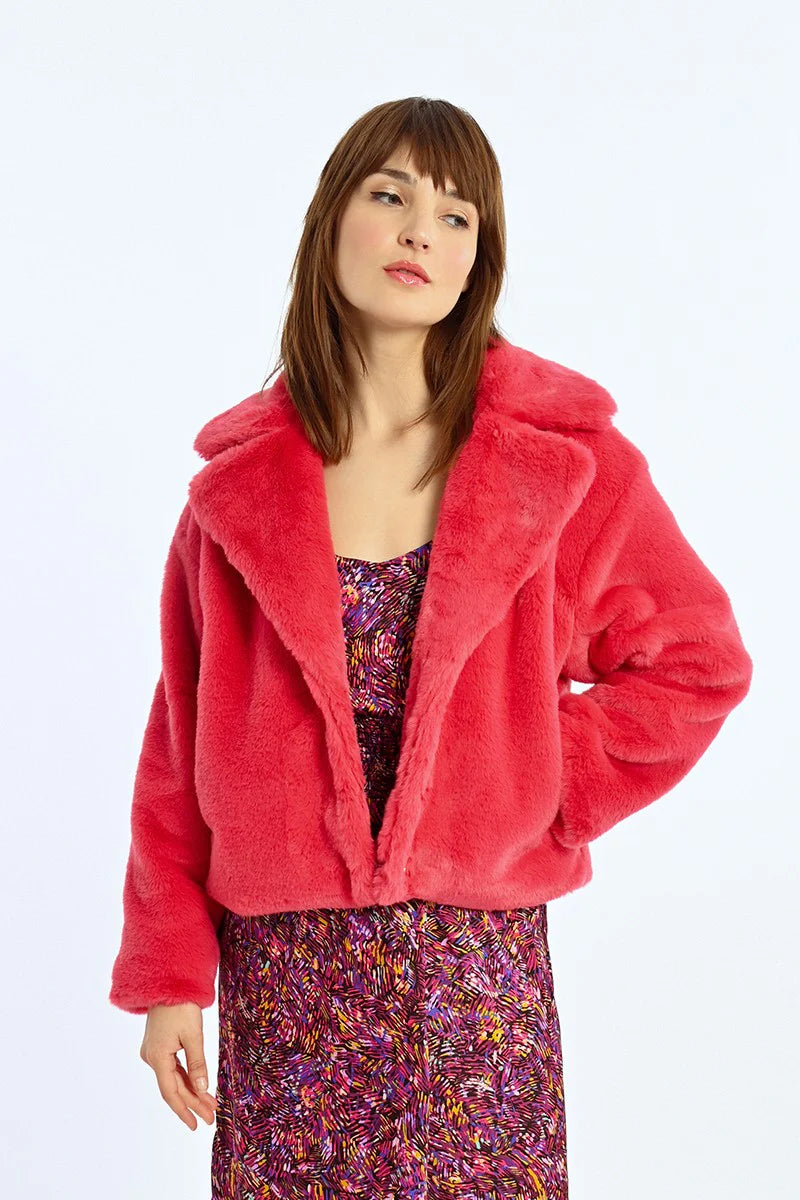 Fushia Faux Fur