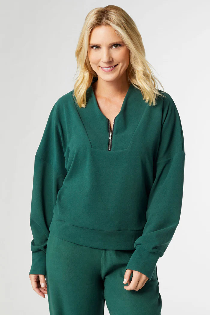 Smooth Zipper Pullover