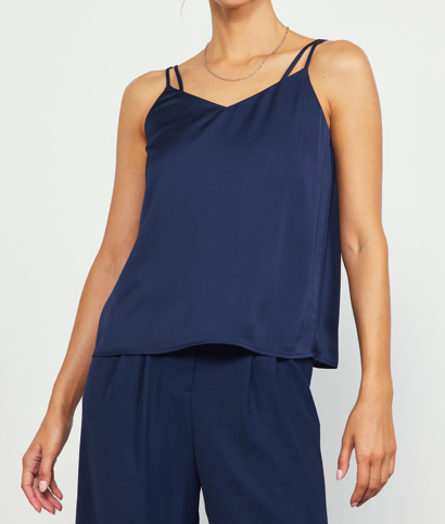 Double Strap Cami/Navy