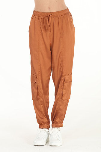 Satin Cargo Pant