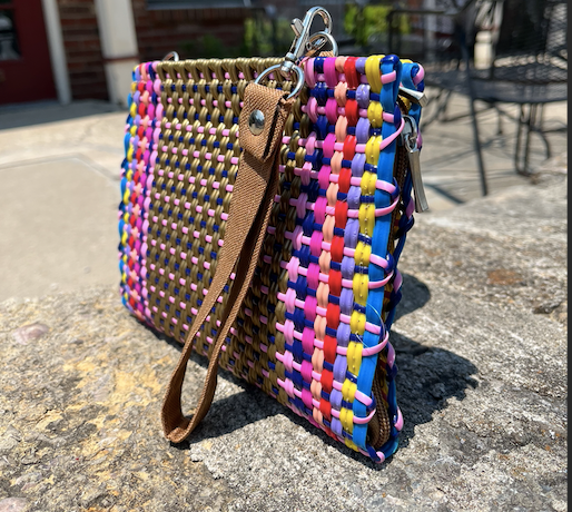 Recycled Handwoven Handbag - Isabella